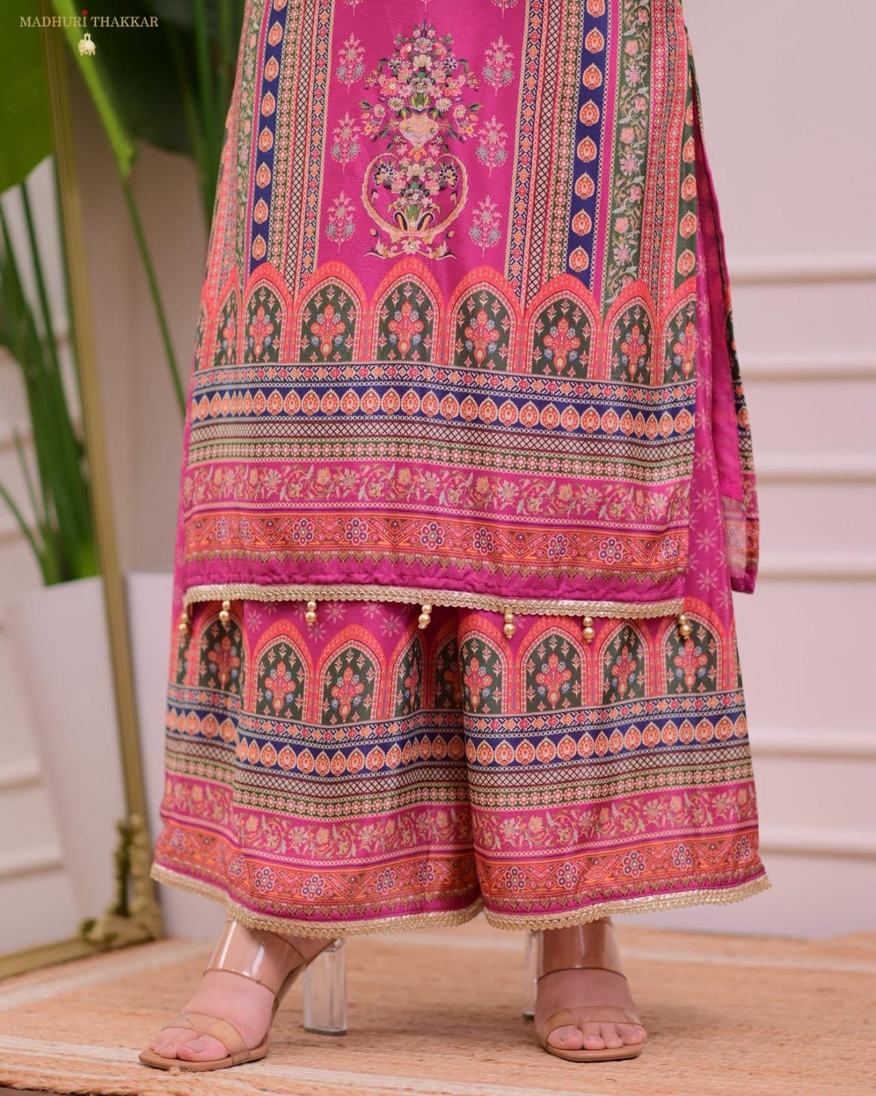 Simmer Sharara Suit with Hand Embroidery – AL