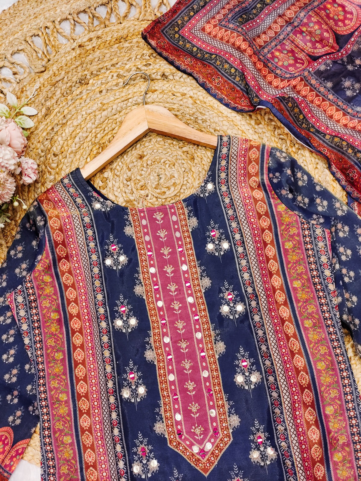 Simmer Sharara Suit with Hand Embroidery – AL