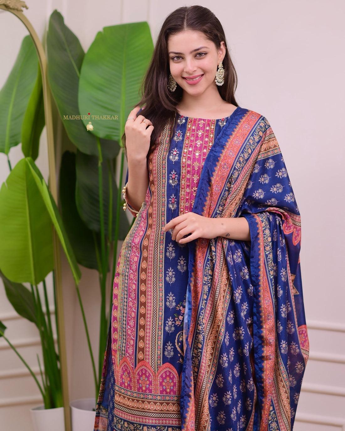 Simmer Sharara Suit with Hand Embroidery – AL