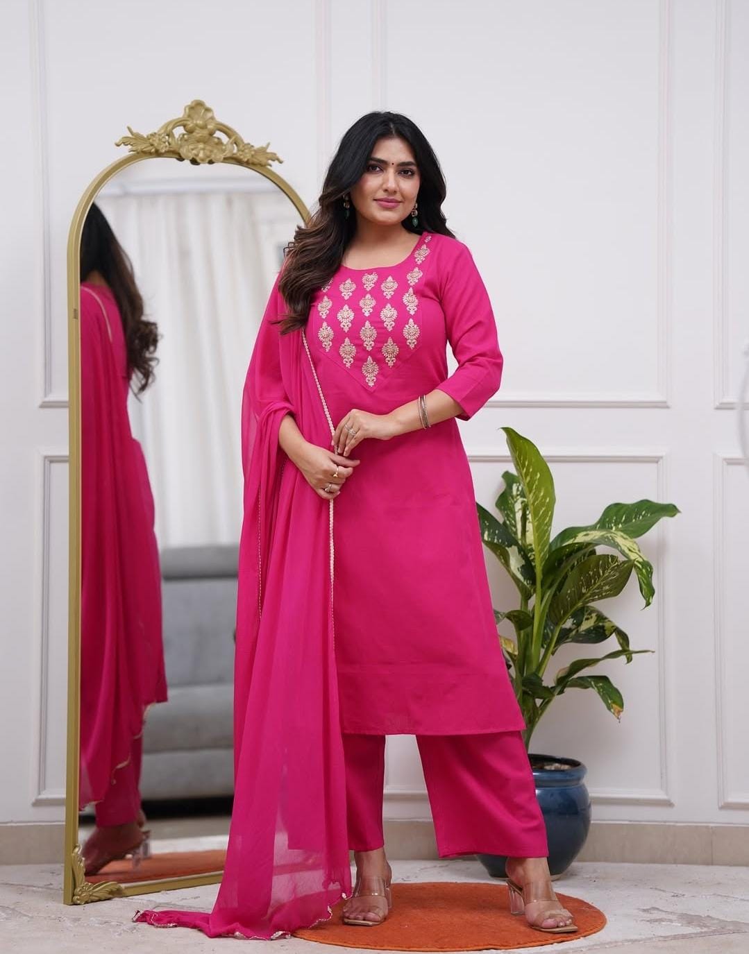 NEW ARRIVALS – Festive Mal Cotton Suit Set|KF