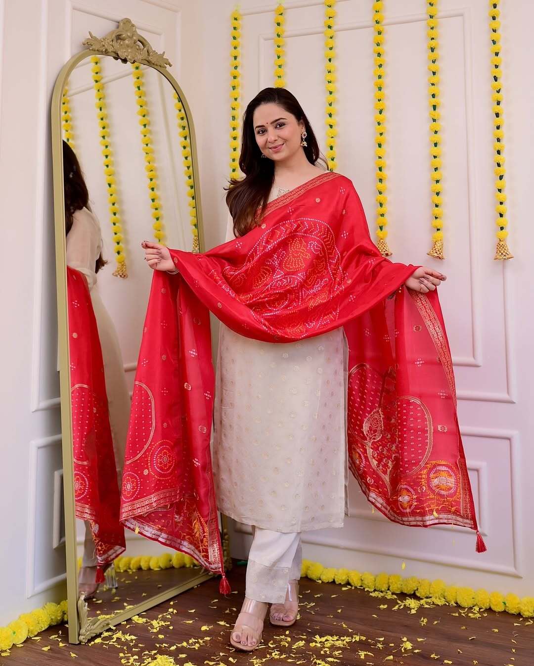 NEW ARRIVALS – Madhavi Luxury Silk Suit Set|KF