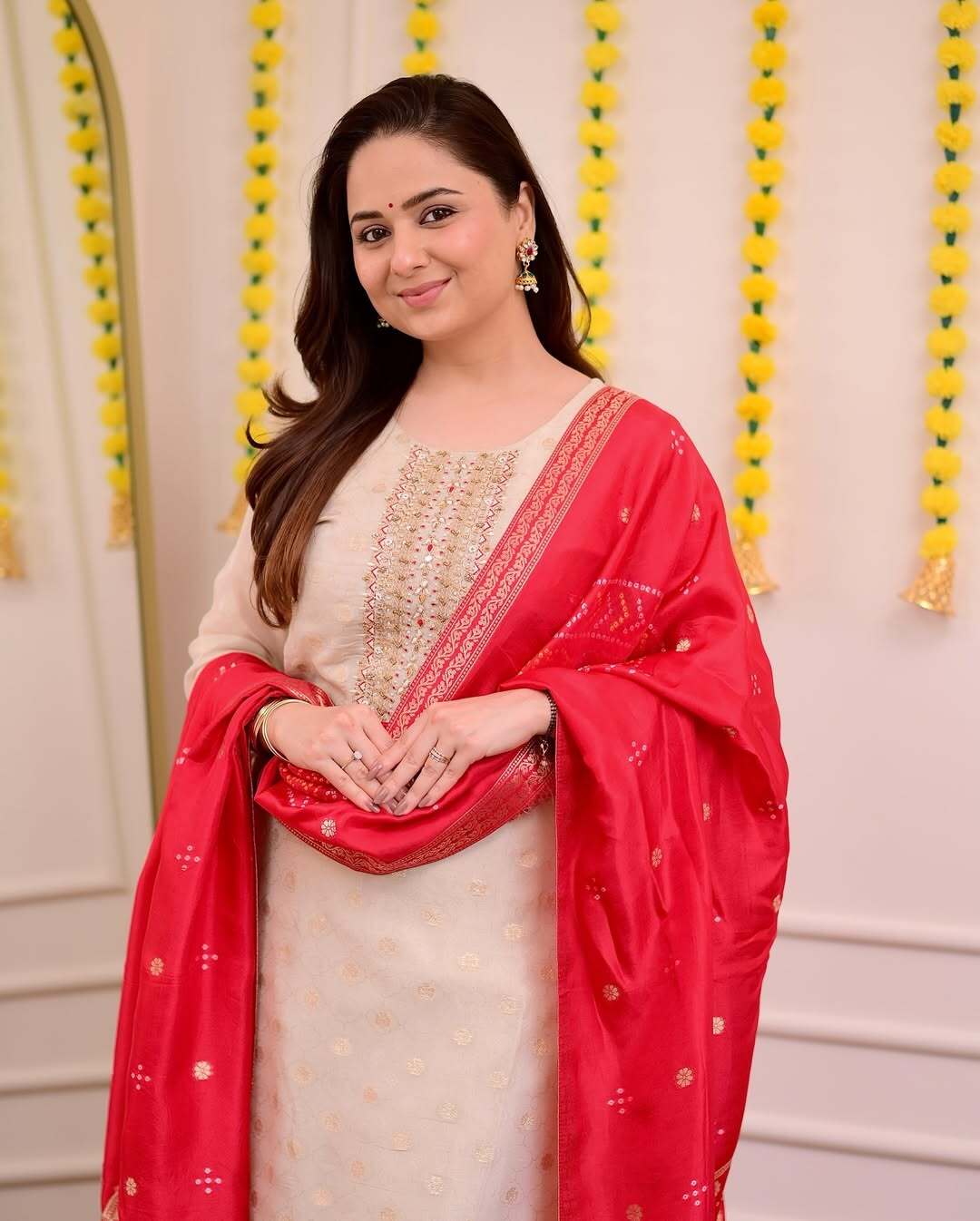 NEW ARRIVALS – Madhavi Luxury Silk Suit Set|KF