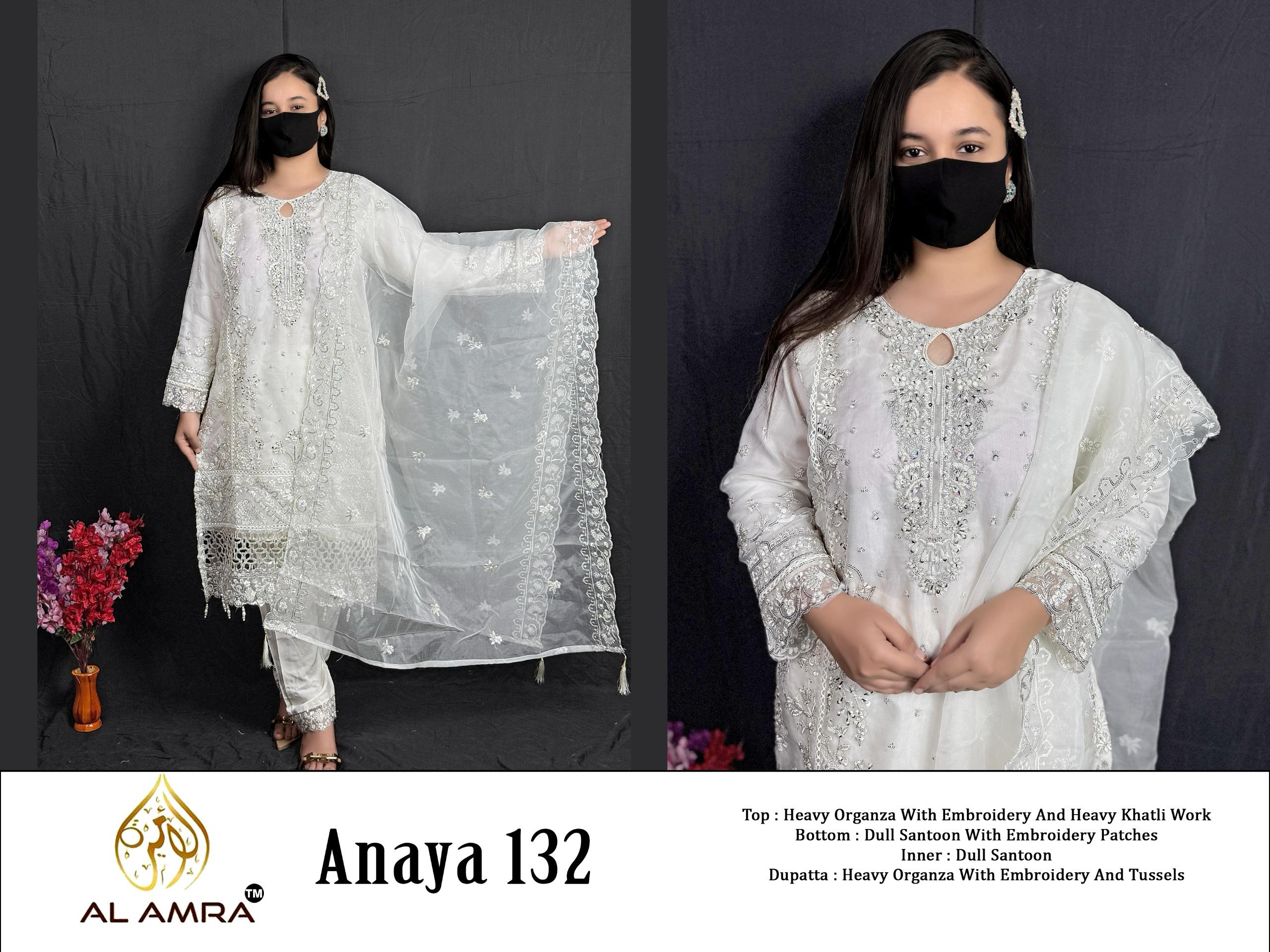 Luxury Semi-Stitched Ensemble in Premium Organza