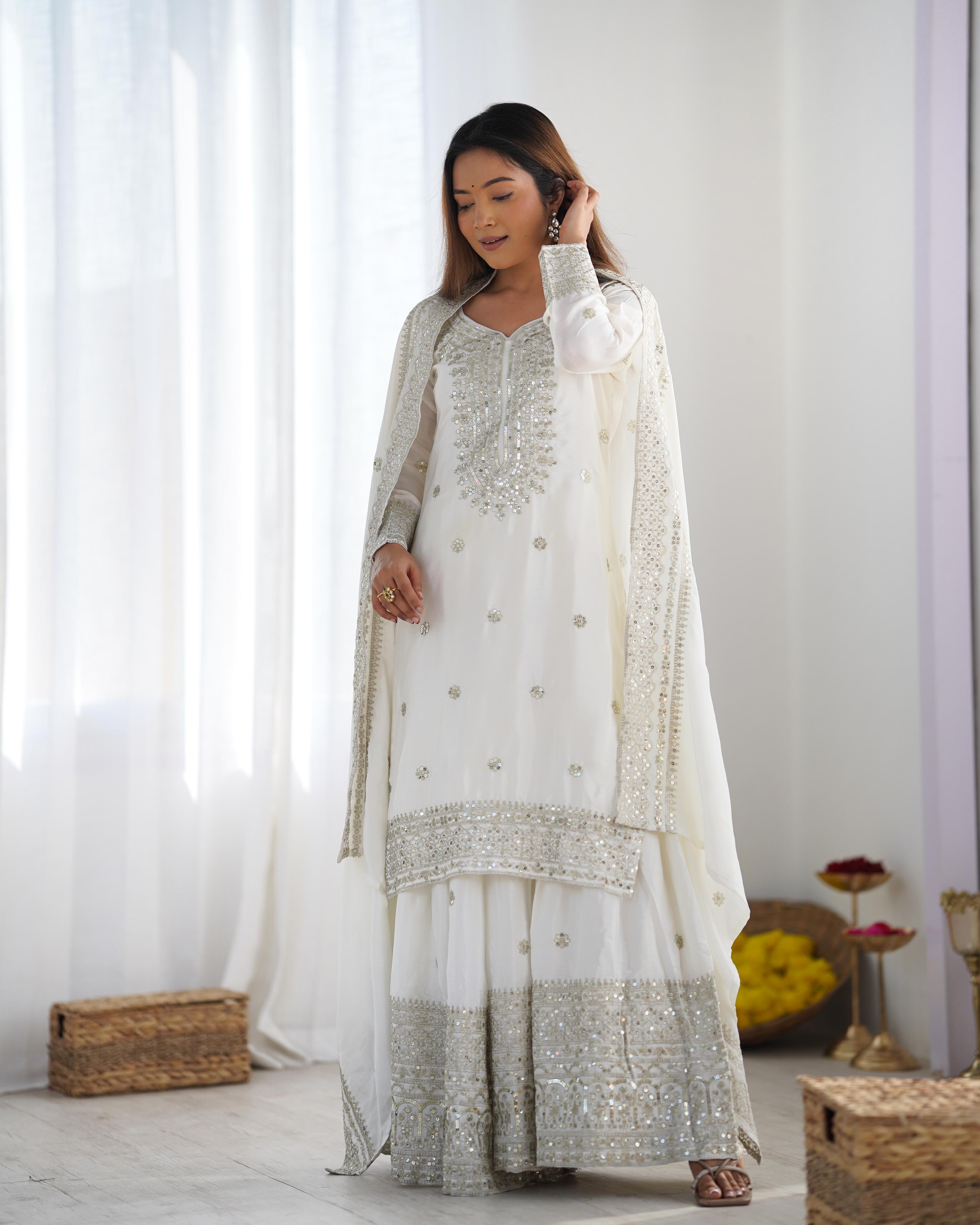 Embroidered Sharara Set | Ready-to-Wear Elegance
