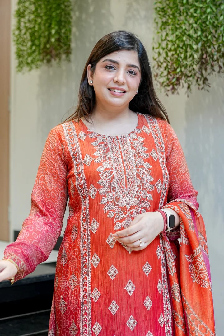 NEW ARRIVALS – Chandani Festival Special Chinon Suit Set|KF