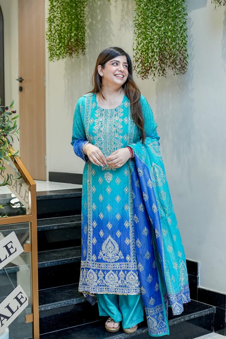 NEW ARRIVALS – Chandani Festival Special Chinon Suit Set|KF