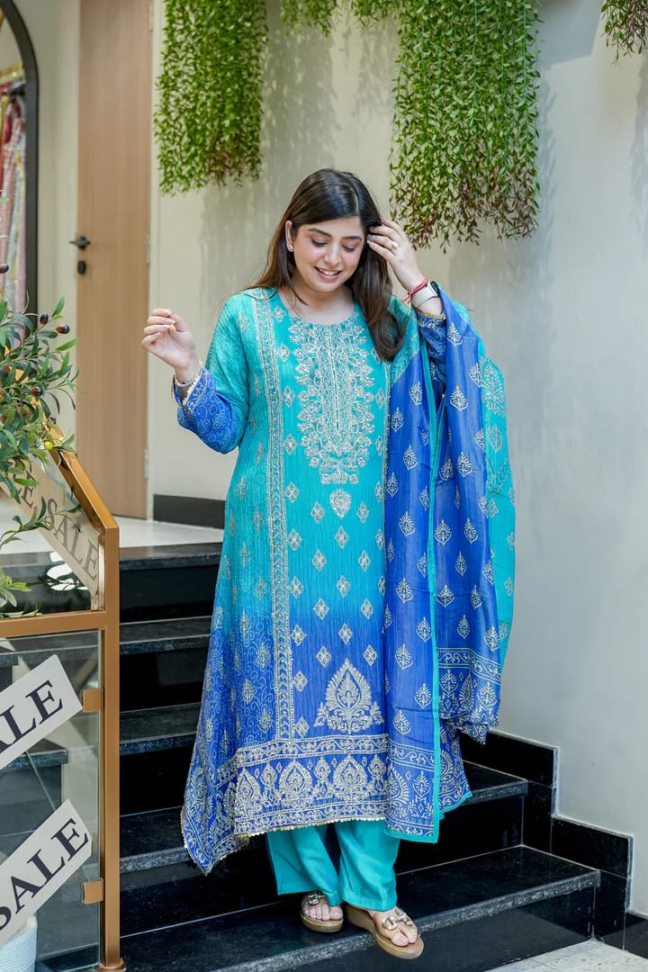 NEW ARRIVALS – Chandani Festival Special Chinon Suit Set|KF
