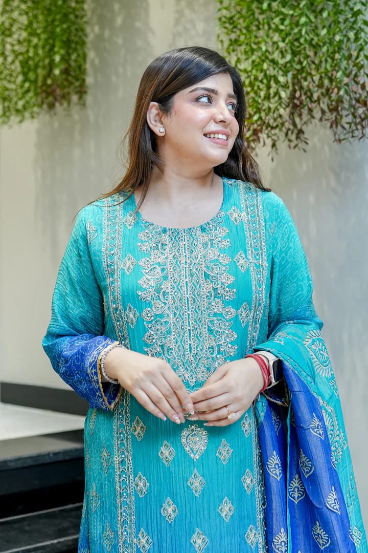 NEW ARRIVALS – Chandani Festival Special Chinon Suit Set|KF