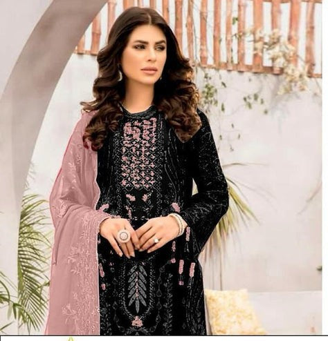 Premium Festive Pakistani Suit | Heavy Handwork | Limited Edition- Semi Stitched