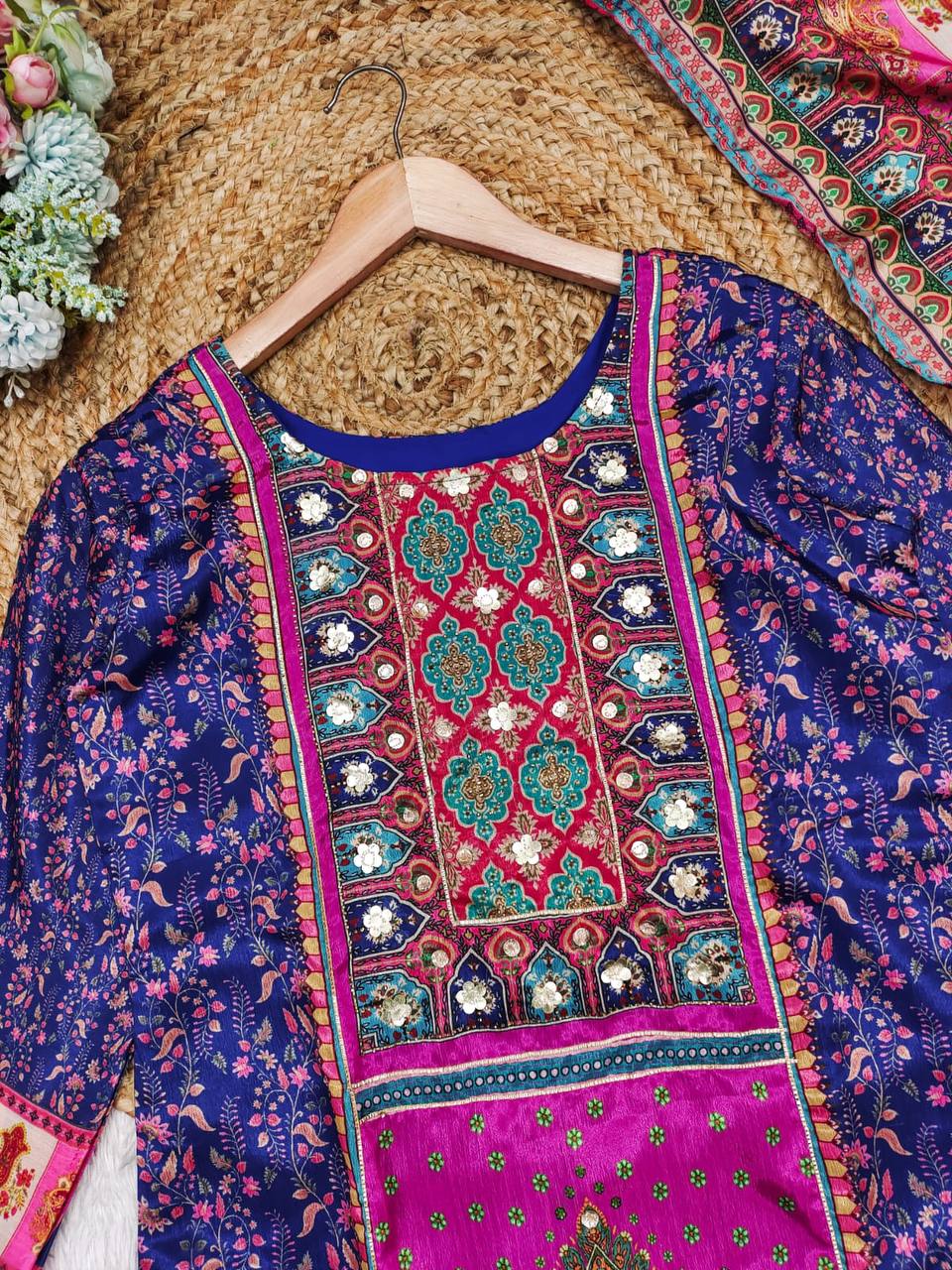 Kurti Set with Ston Work – Celebrate Tradition in Style! AL✨
