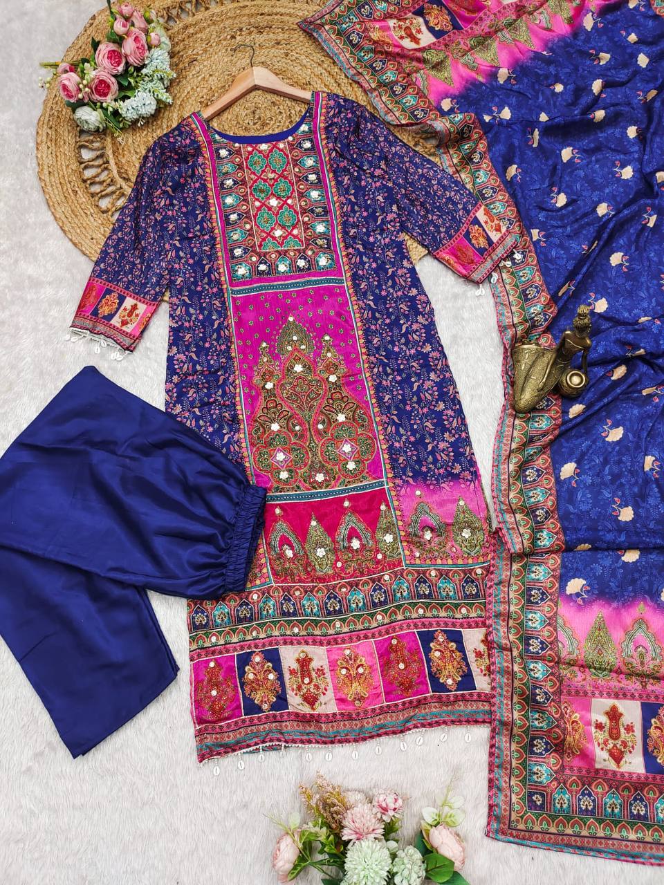 Kurti Set with Ston Work – Celebrate Tradition in Style! AL✨