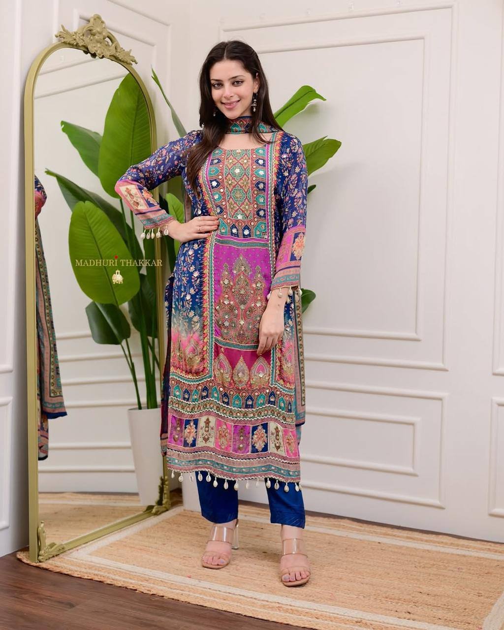 Kurti Set with Ston Work – Celebrate Tradition in Style! AL✨