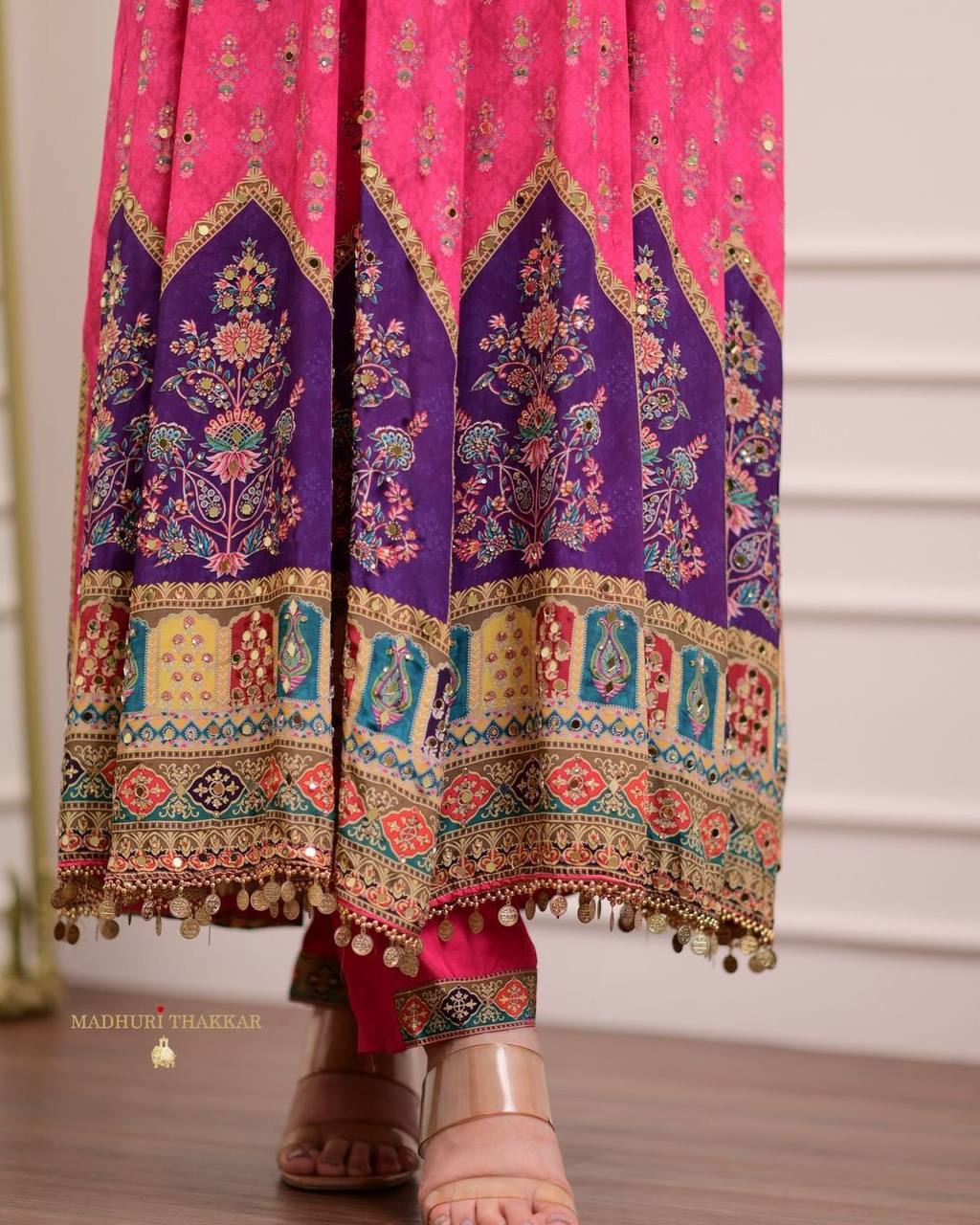 Chinon Embroidered Kurta Set with Dupatta – AL