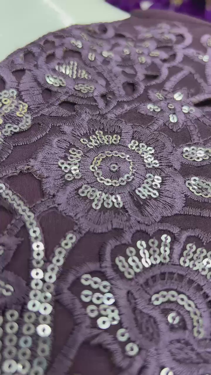 Load video: Exclusive Pakistani Ready-Made Organza Kurti Set
