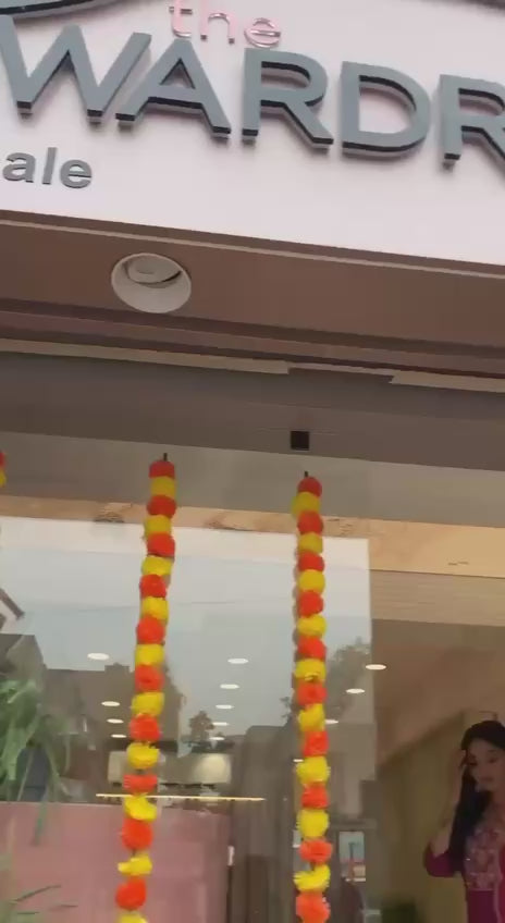 Load video: Embroidered Salwar Suit with Ombre Dupatta – AL