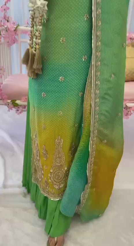 Load video: Straight Suit Set – Festive Elegance AL